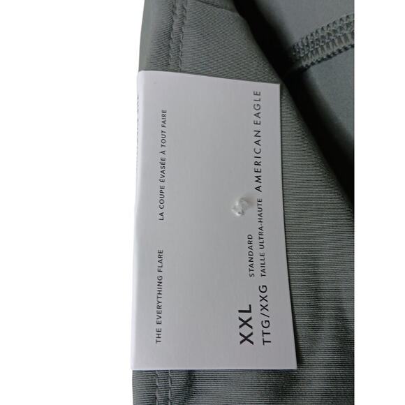 New AMERICAN EAGLE The Everything Flare Pant Legging In Olive Green SZ XXL - Picture 11 of 16